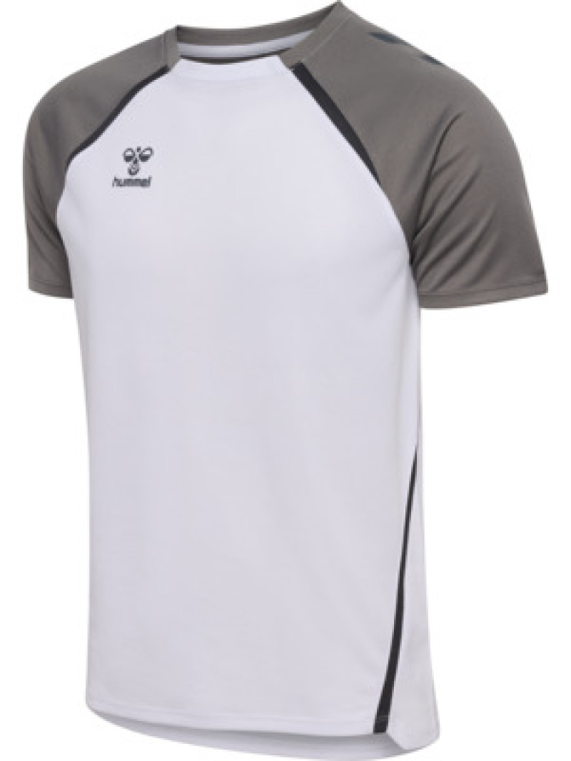 Hummel hmlLEAD 2.0 JERSEY S/S white/steel gray