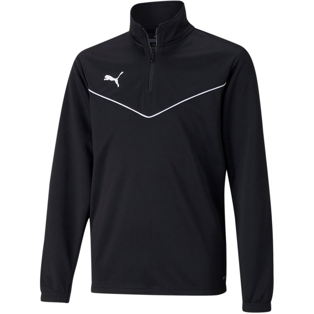Puma Kinder 1/4 Zip Top teamRISE schwarz-weiß