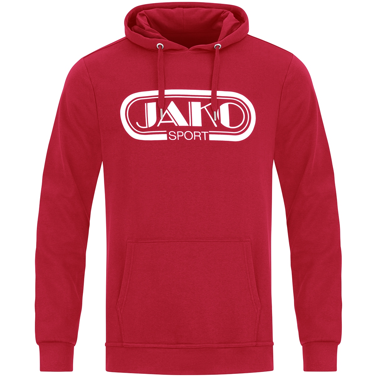Jako Herren Kapuzensweat Retro rot