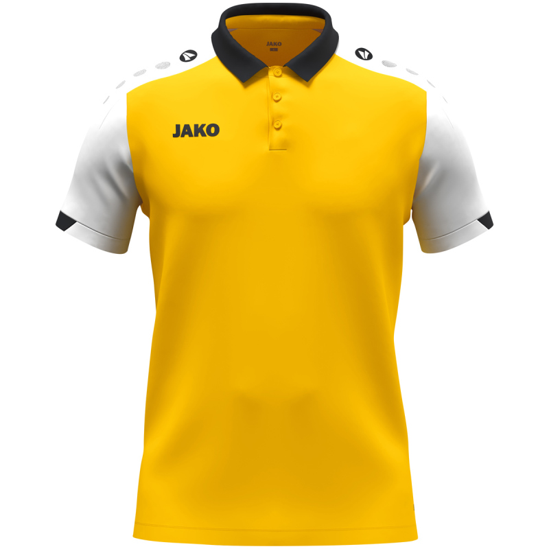 Jako Polo Dynamic gelb-weiß-schwarz