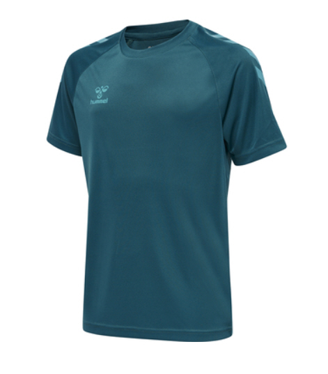 Hummel Hmlcore XK Core Poly Tee S/S Kids blue coral