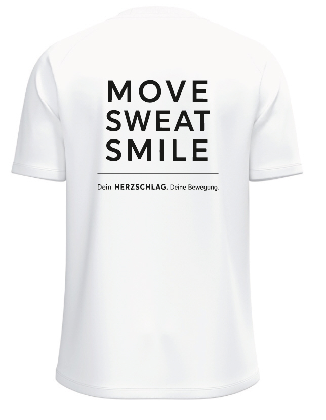 Herzschlag bewegt T-Shirt One weiß Herren