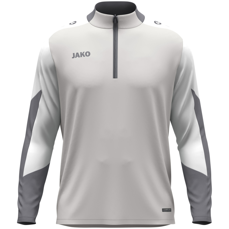 Jako Ziptop Dynamic hellgrau-weiß-grau