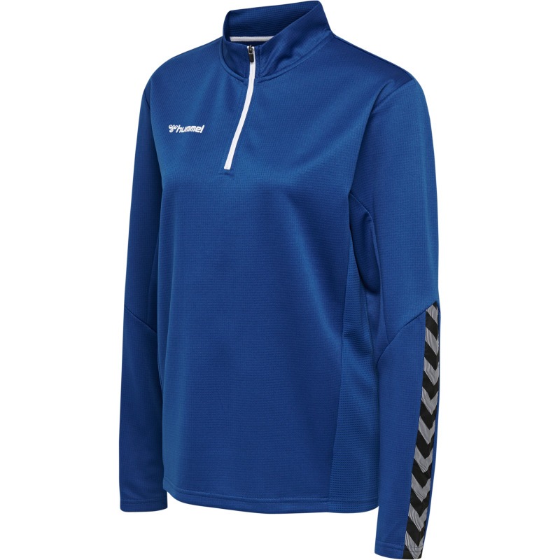 Hummel Hmlauthentic 24 Half Zip Sweatshirt Woman true blue