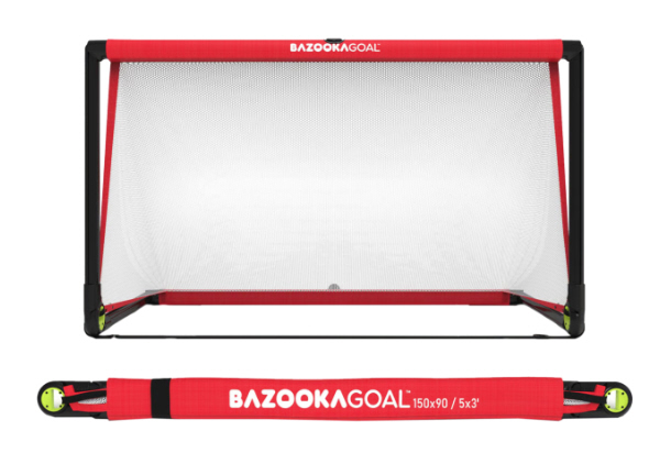 Bazookagoal Teleskoptor | 150x90 Rot Weiss