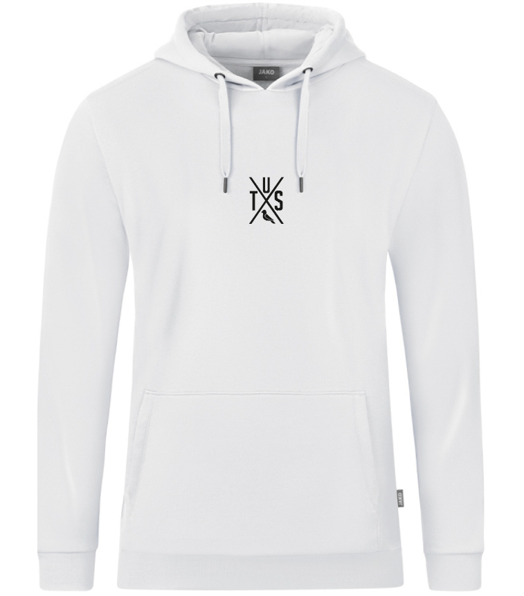 TuS Velen Hoodie Organic inkl. TusX Wappen Brust weiß