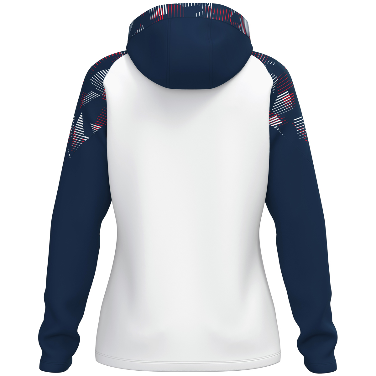 Jako Kapuzenjacke Sonic Damen weiß/marine/rot