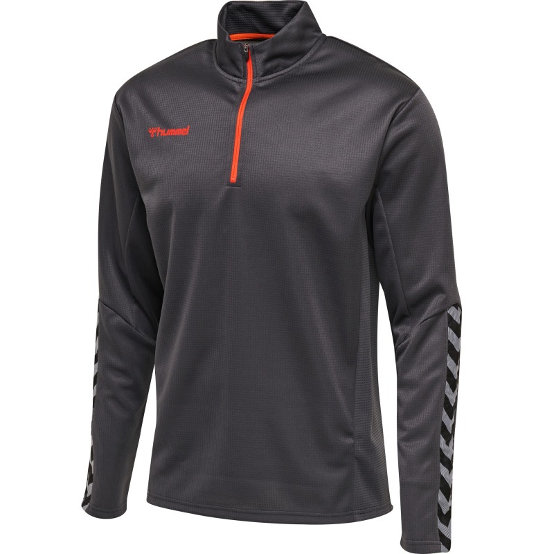 Hummel Hmlauthentic 24 Kids Half Zip Sweatshirt asphalt