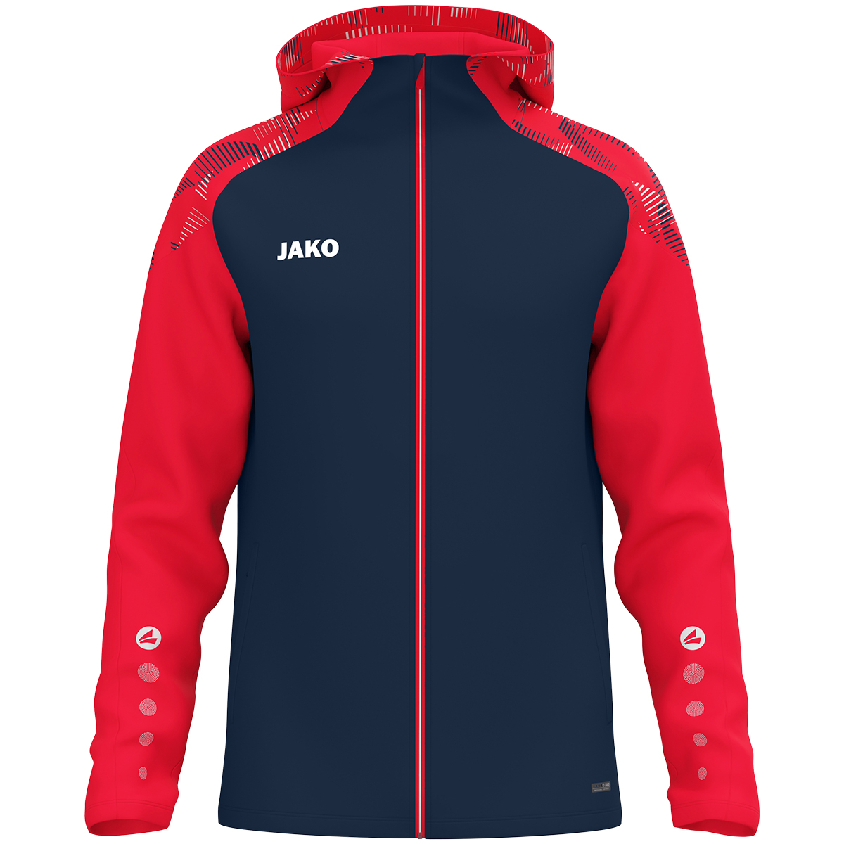 Jako Kapuzenjacke Sonic marine/rot