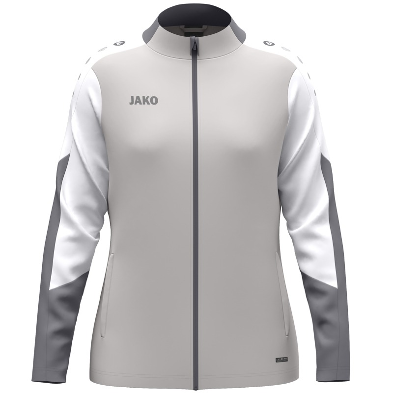 Jako Damen Polyesterjacke Dynamic Damen hellgrau-weiß-grau