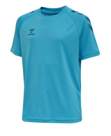 Hummel Hmlcore XK Core Poly Tee S/S Kids blue danube