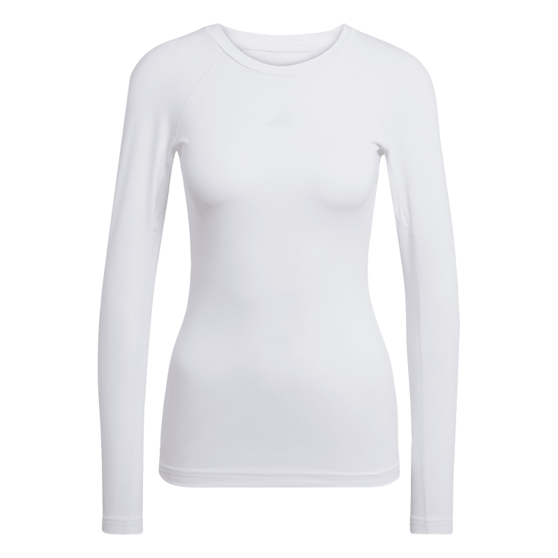Adidas Damen Langarm T-Shirt Techfit white