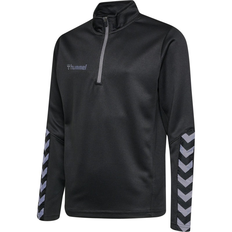 Hummel Hmlauthentic 24 Kids Half Zip Sweatshirt black/asphalt