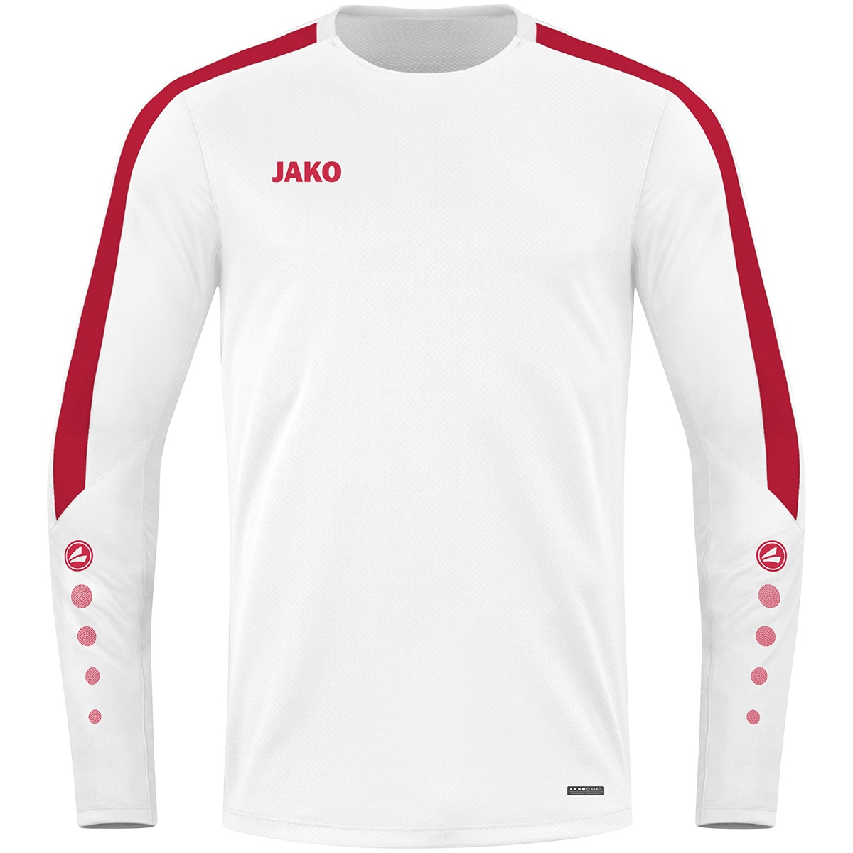 Jako Herren Sweat Power weiß/rot