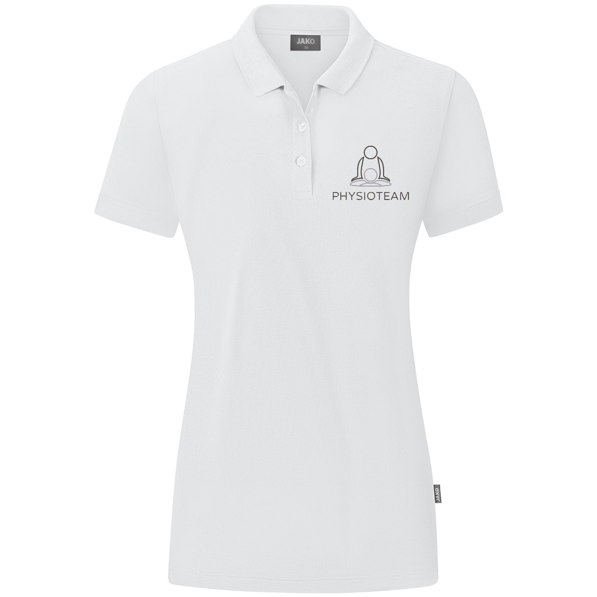 Workwear Physio Jako Damen Polo Organic weiß