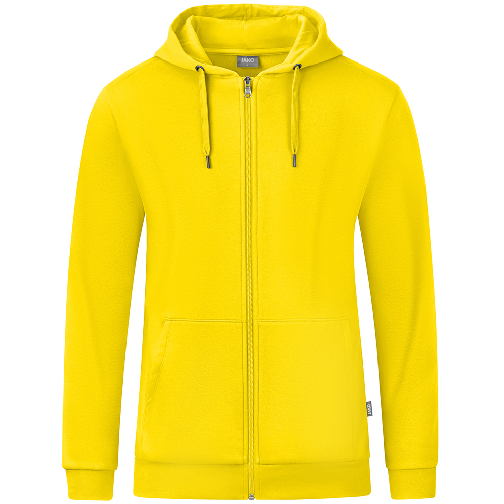 Jako Herren Kapuzenjacke Organic gelb