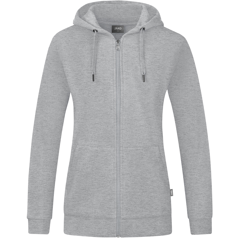 Jako Damen Kapuzenjacke Organic grau