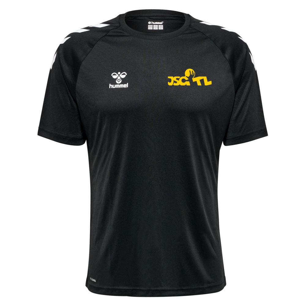 JSG Tecklenburger Land Core XK Kinder Poly T-Shirt schwarz-weiß