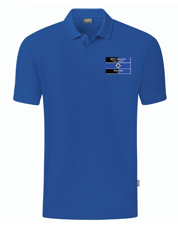 HSV Fanclub Baccum Polo Organic blau