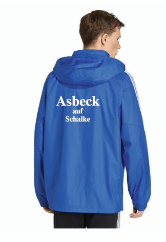 S04 Fanclub Asbeck auf Schalke Windbreaker Tiro 26 blau