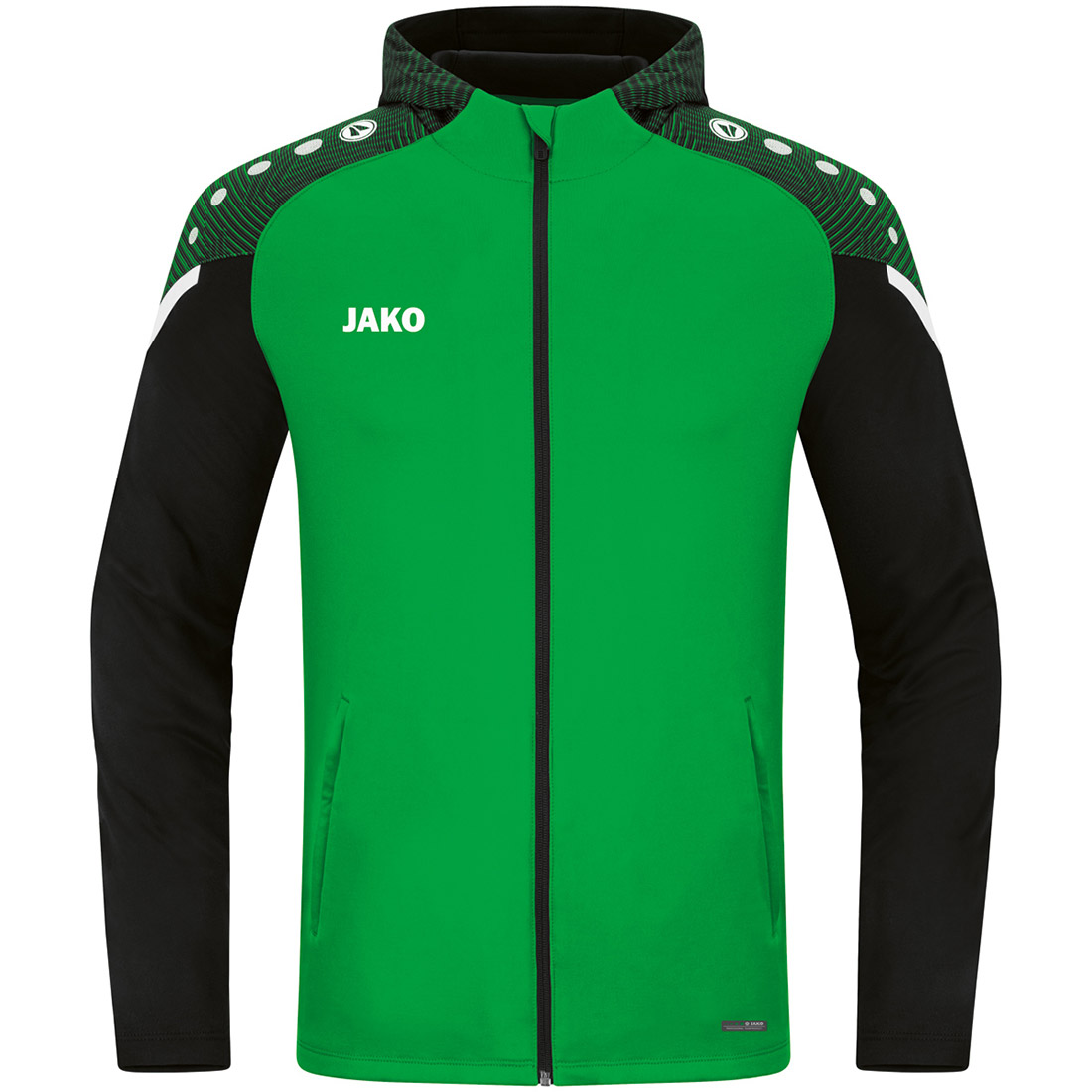 Jako Herren Kapuzenjacke Performance grün-schwarz