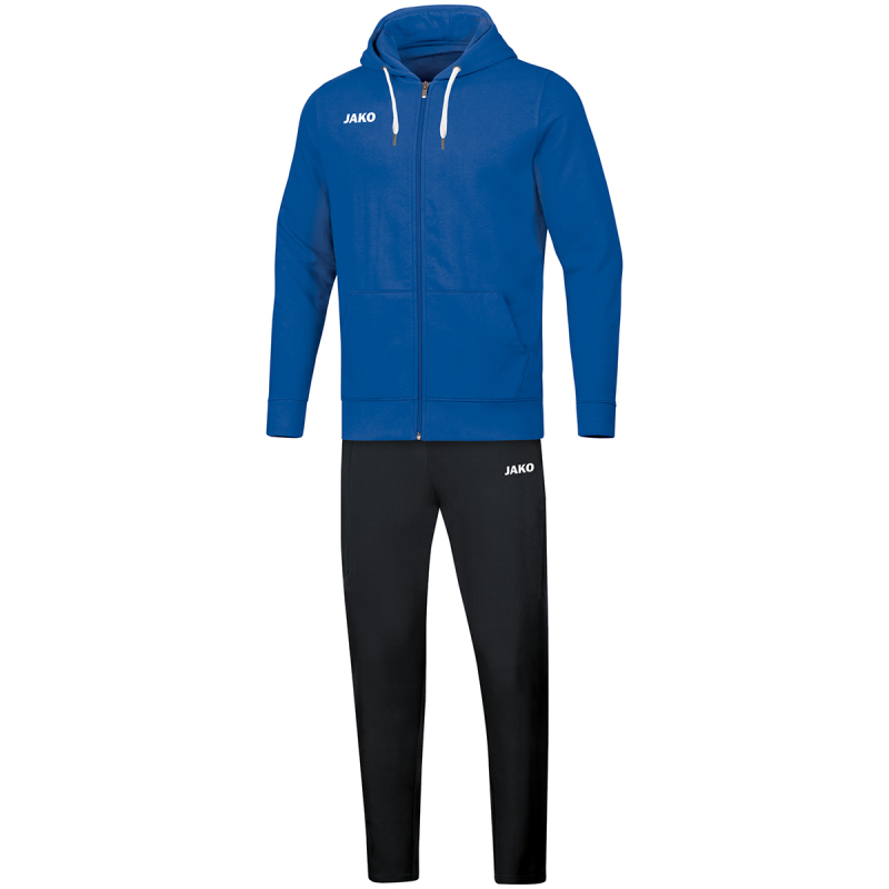 Jako Damen Jogginganzug Base mit Kapuze royal
