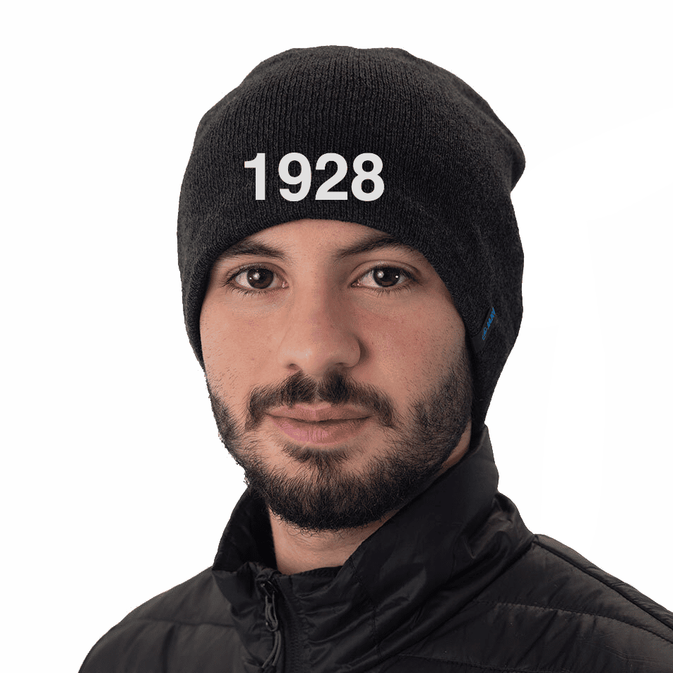 SC Südlohn Fan Strickmütze schwarz meliert