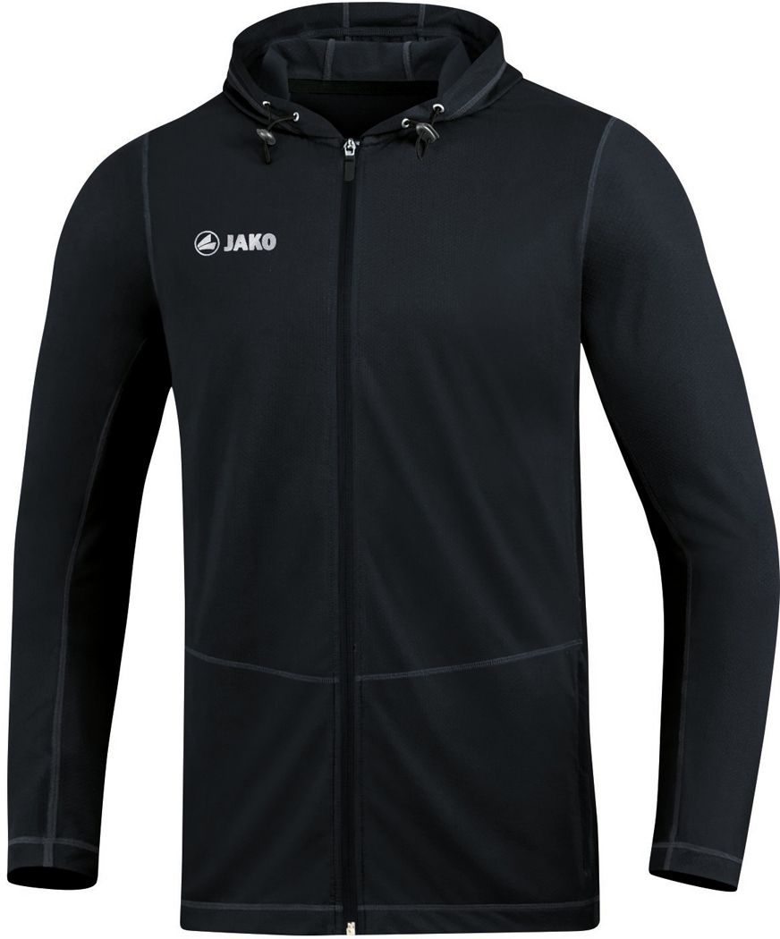 Jako Run 2.0 Kapuzenjacke schwarz