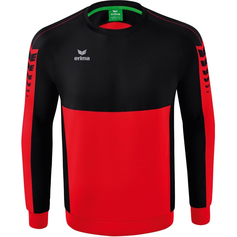 Erima Sweatshirt Six Wings rot-schwarz
