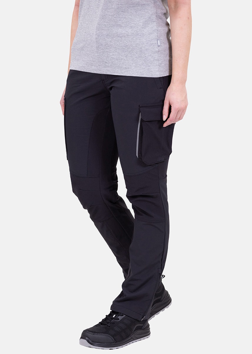Jako Damen Funktionshose Work schwarz