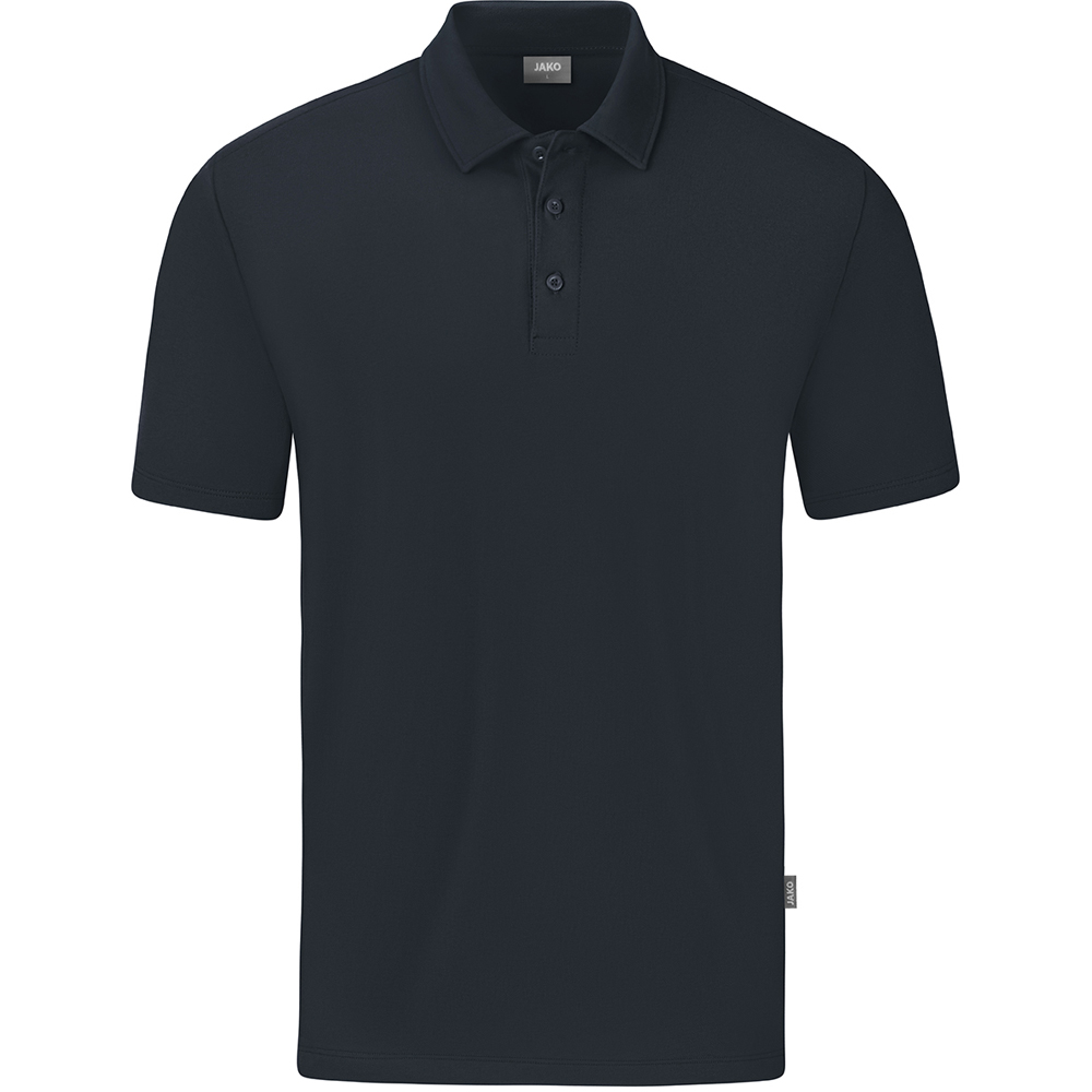 Jako Herren Polo Organic Stretch grau