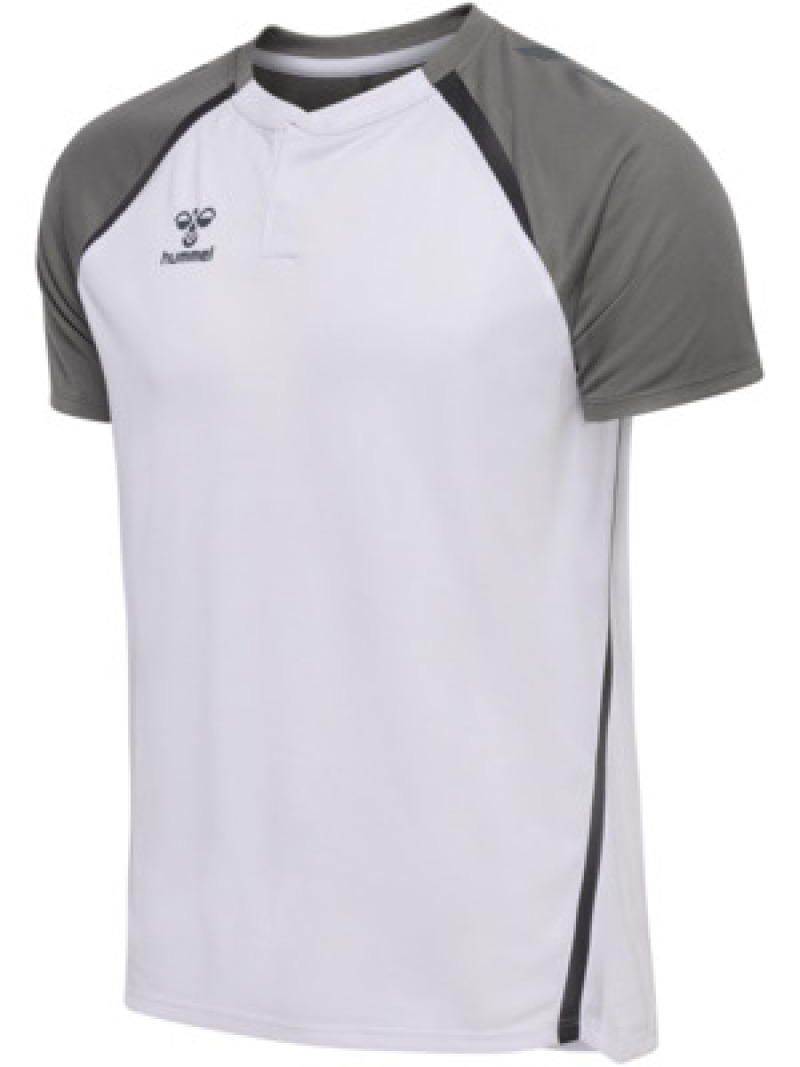 Hummel hmlLEAD 2.0 POLO white/steel gray
