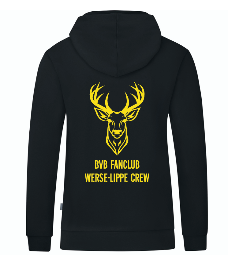 Werse Lippe Crew Kapuzenjacke Organic schwarz