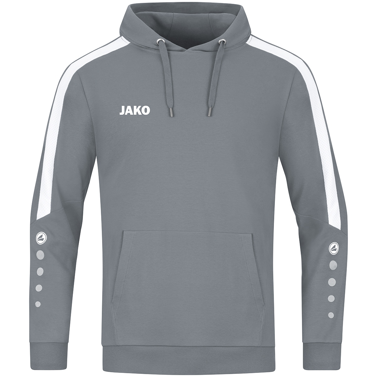 Jako Damen Kapuzensweat Power steingrau