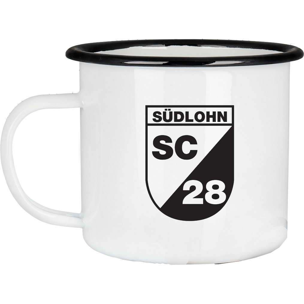 SC Südlohn Emailetasse mit Rand