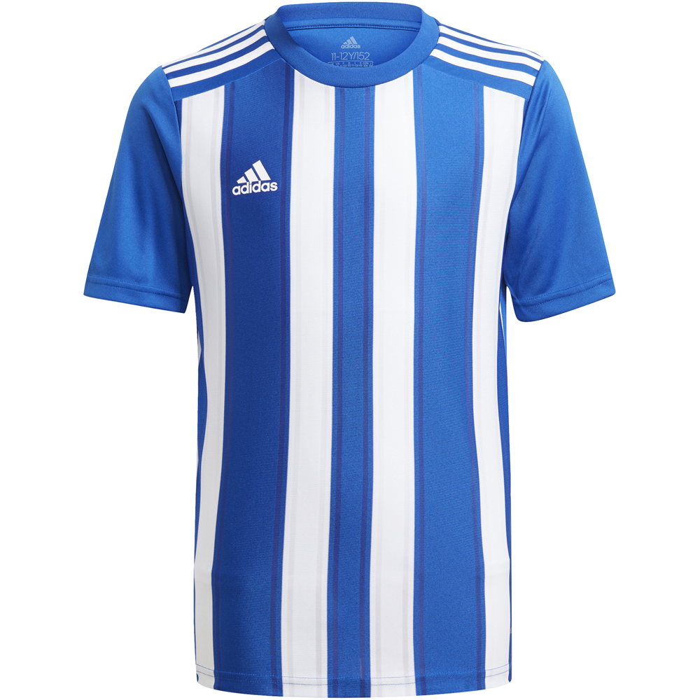 Adidas Kinder Kurzarm Trikot Striped 21 blau-weiß