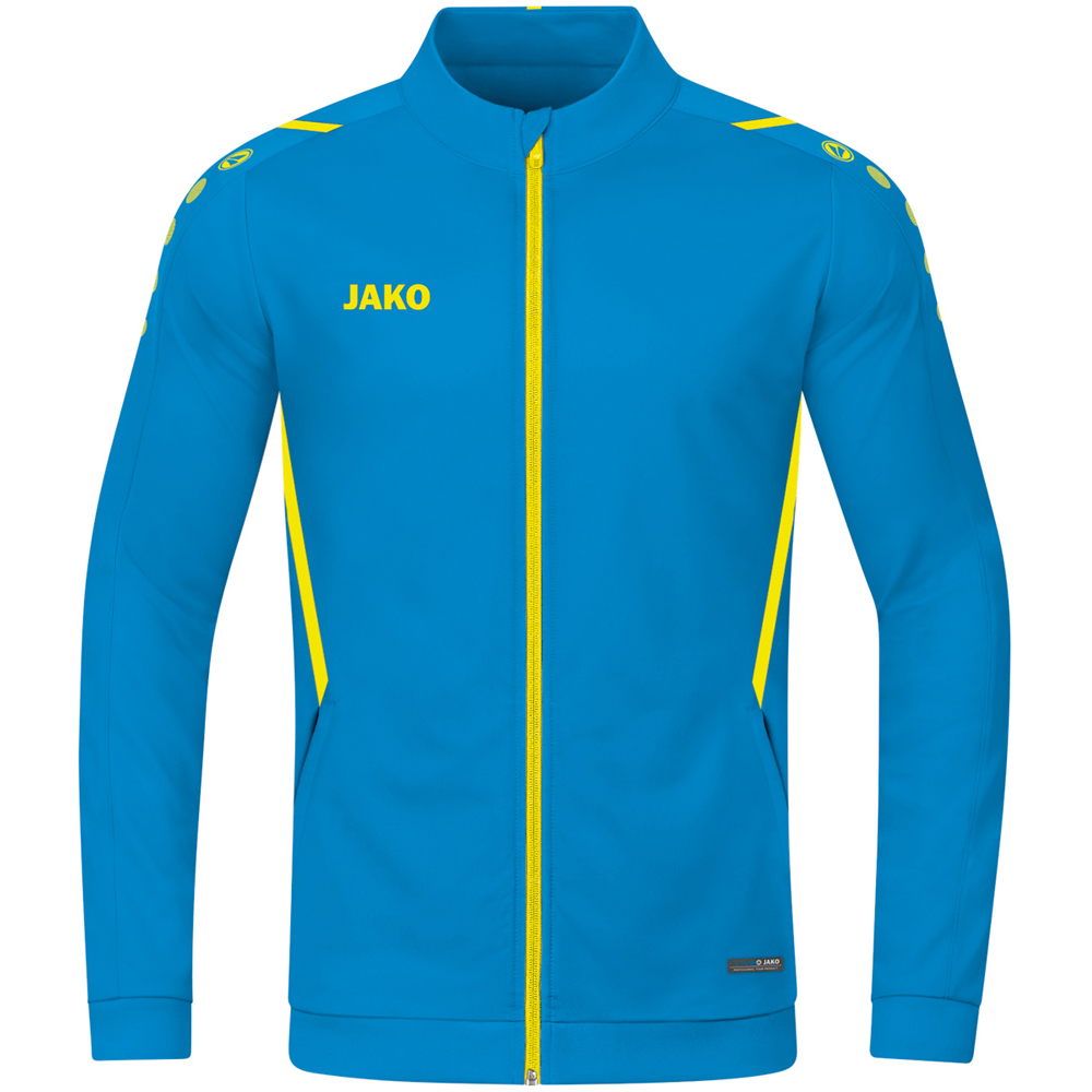 Jako Kinder Polyesterjacke Challenge blau-gelb