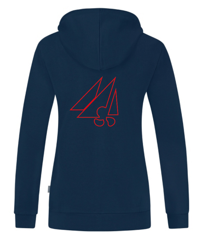 Borkener Segelclub Damen Kapuzenjacke Organic navy