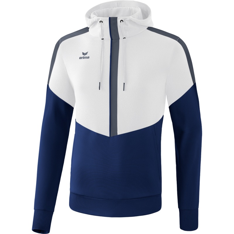 Erima Kinder Hoodie Squad weiß-blau-grau