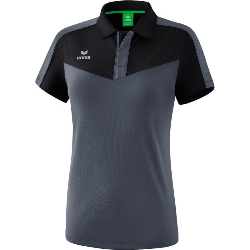Erima Damen Poloshirt Squad schwarz-grau