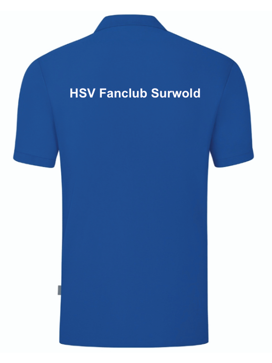 HSV Fanclub Surwold Polo Organic blau