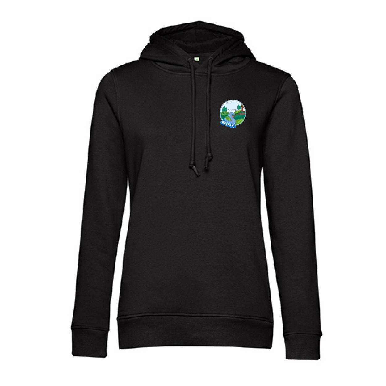 Sekundarschule Vreden Damen Hooded Sweat Schwarz Berkel Logo