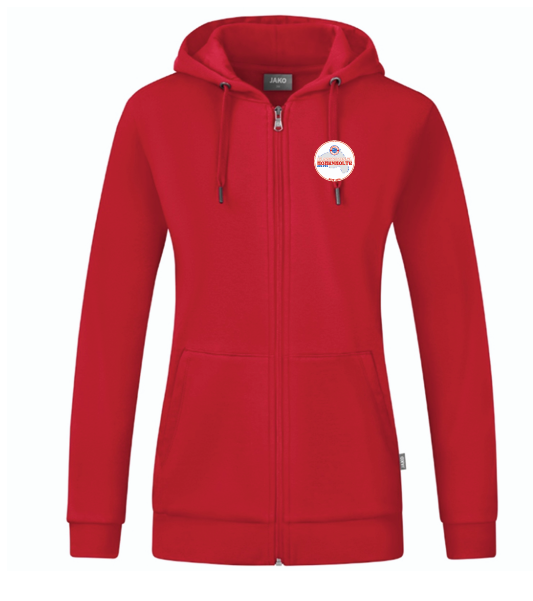 FC Bayern Fanclub Hohenholte Kapuzenjacke Organic Damen rot
