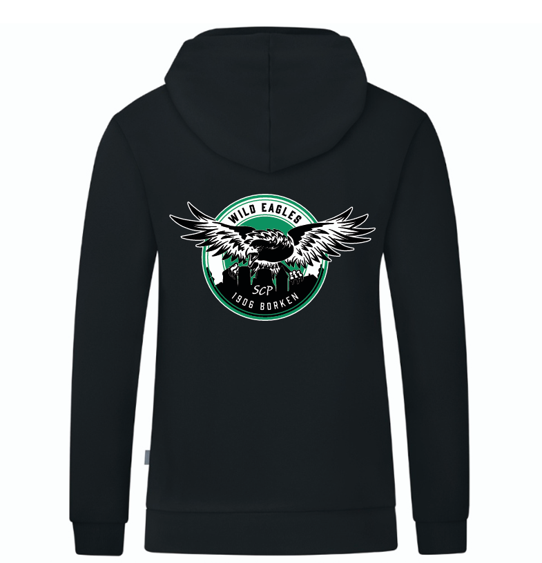 Wild Eagles Borken Kapuzensweat Organic schwarz