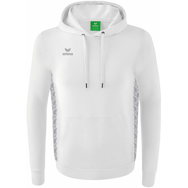 Erima Kinder Kapuzensweat Essential Team weiß-grau