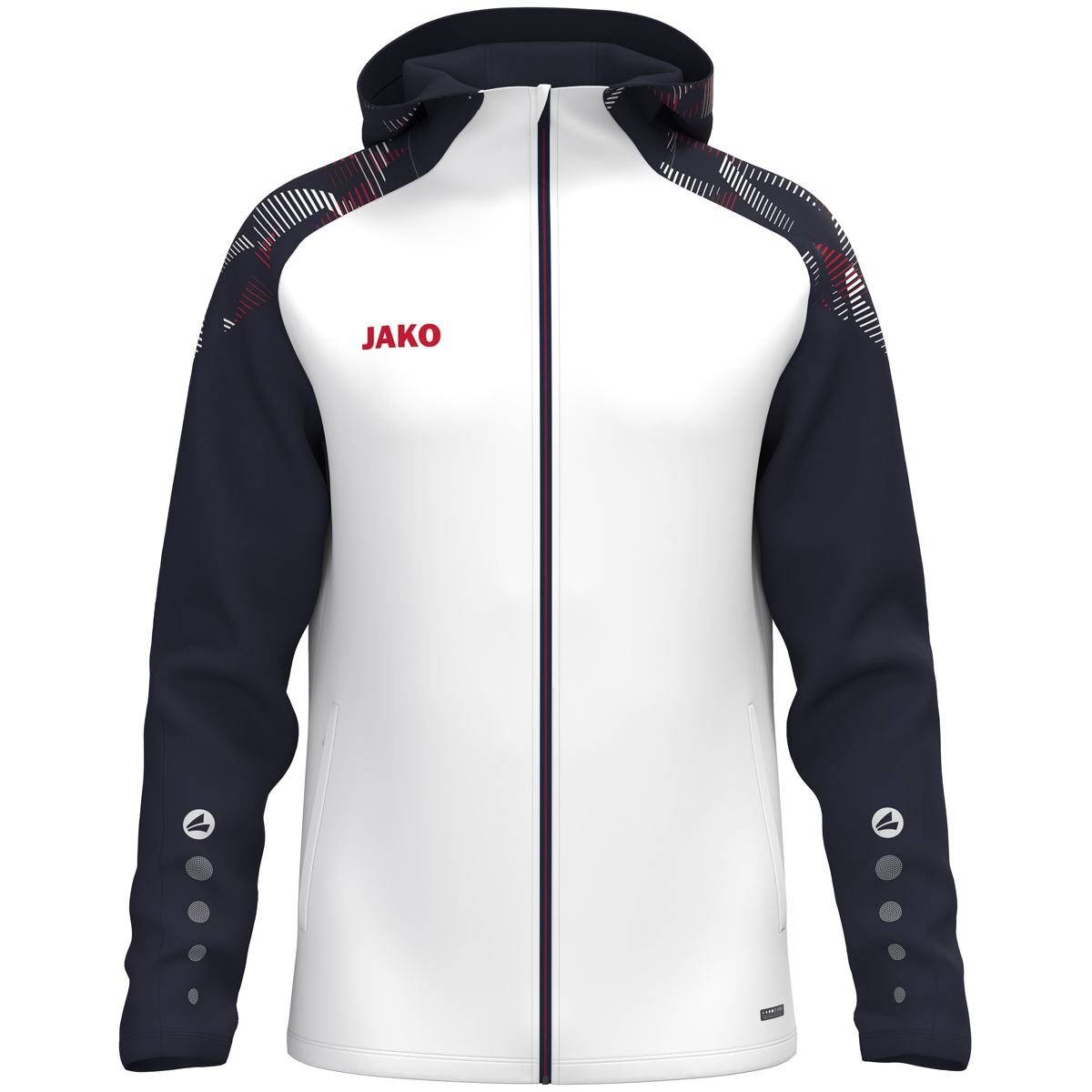 Jako Kapuzenjacke Sonic Kinder weiß/marine/rot