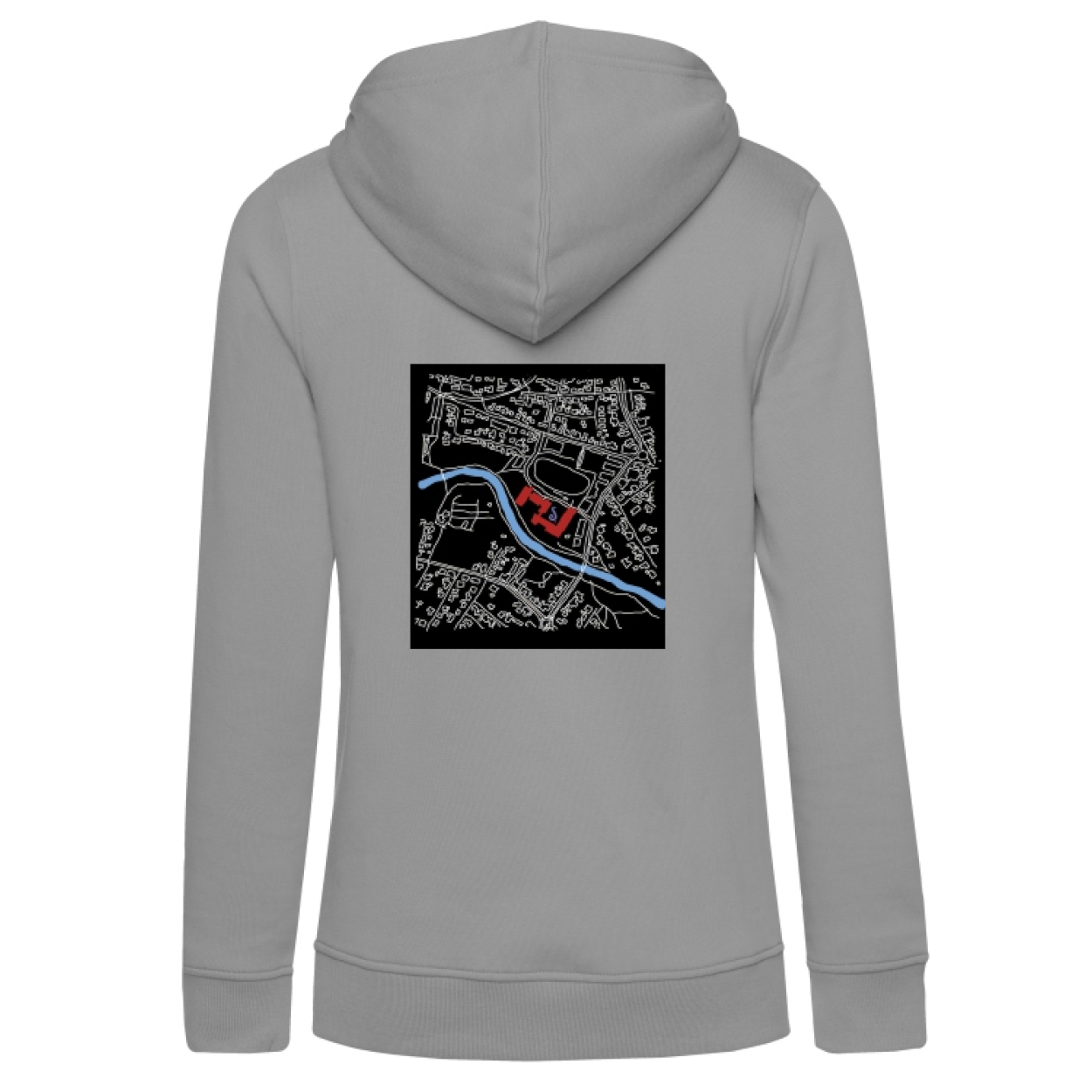 Sekundarschule Vreden Damen Hooded Sweat Hellgrau Berkel Logo