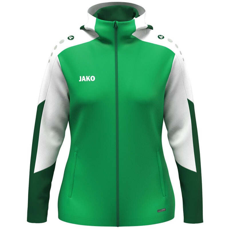 Jako Damen Kapuzenjacke Dynamic Damen grün-weiß-dunkelgrün
