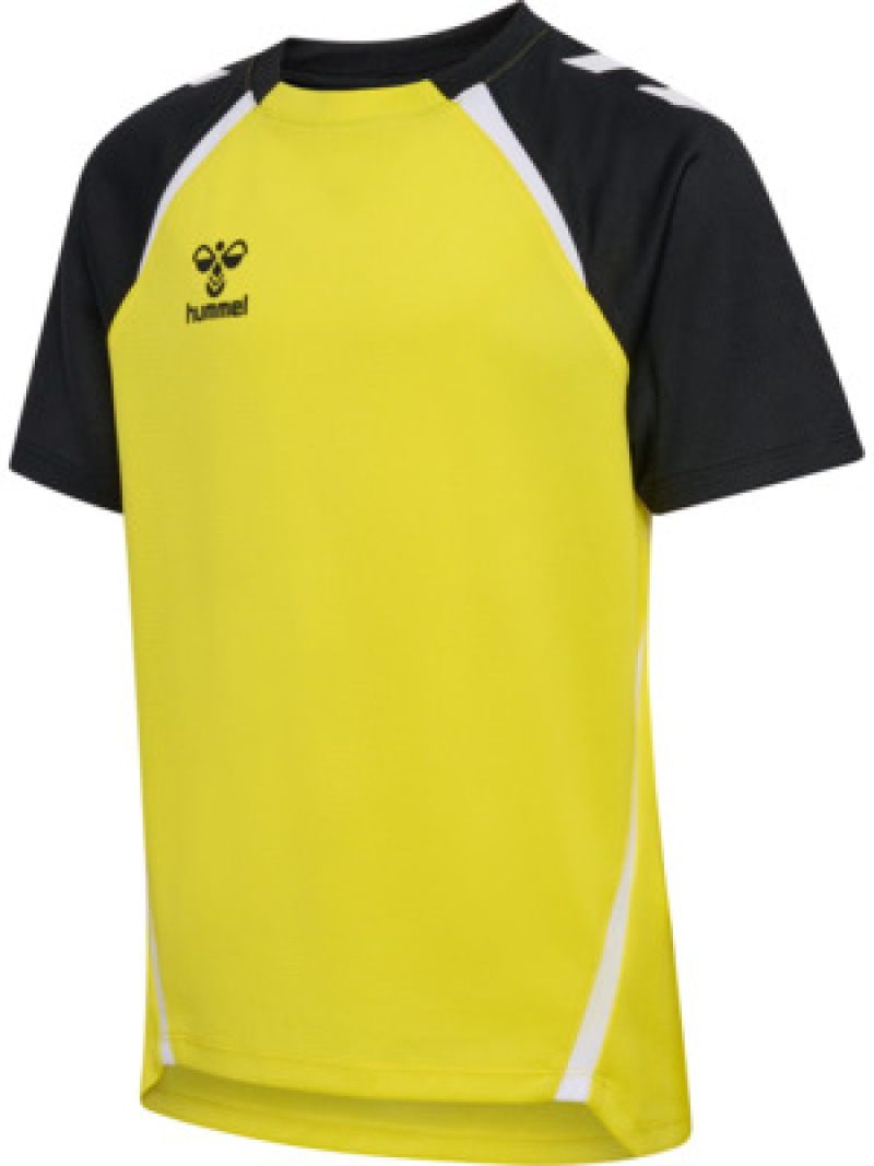Hummel hmlLEAD 2.0 JERSEY S/S KIDS blazing yellow/black
