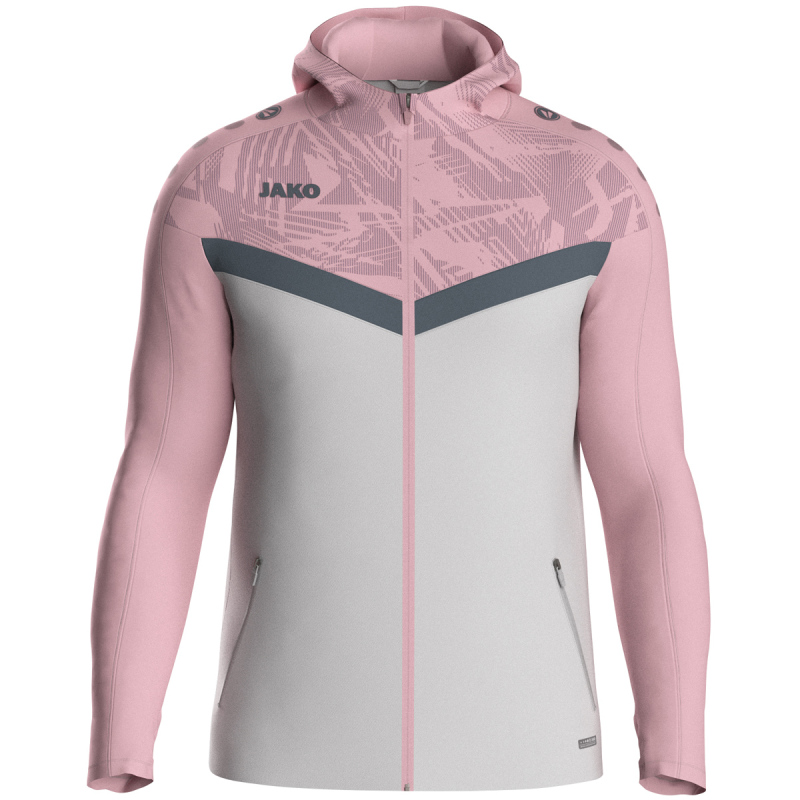Jako Kinder Kapuzenjacke Iconic  soft grey/dusky pink/anthra light